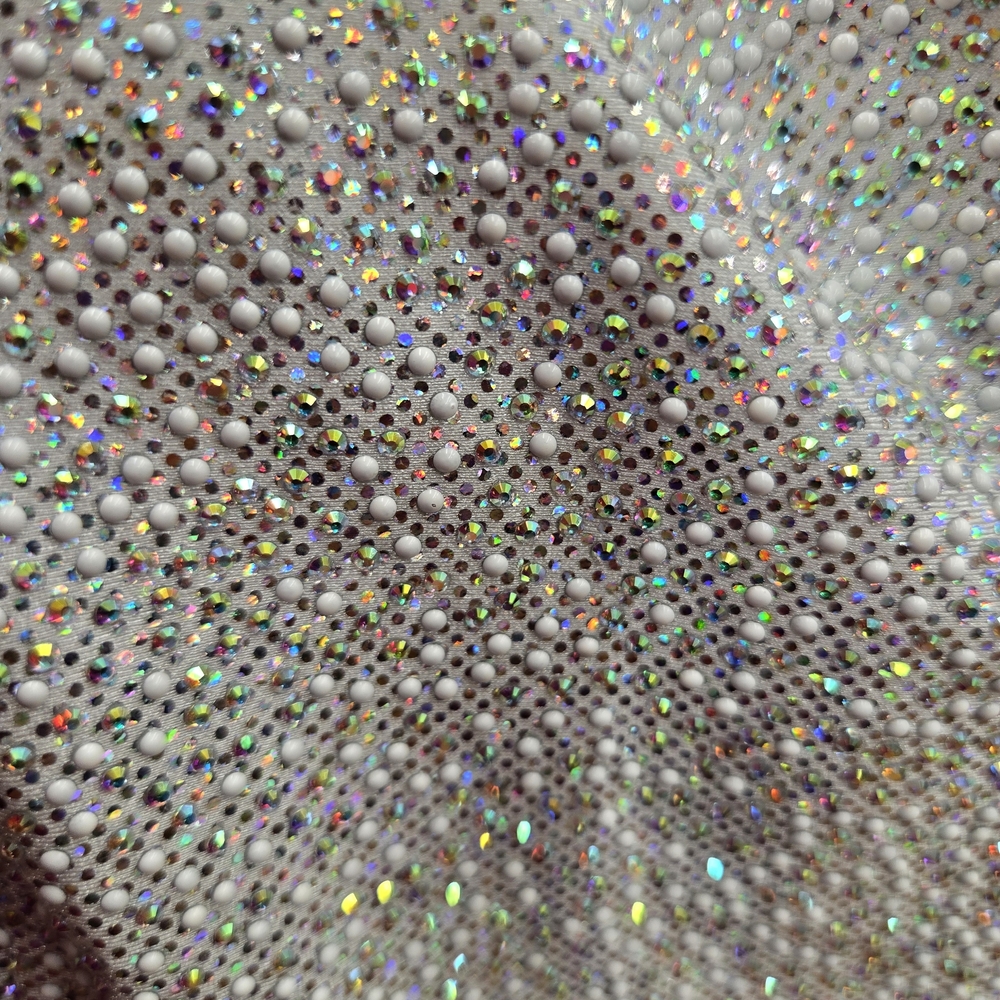 NWT GRAYSE Stretchy Rhinestone Embellished Confetti Cocktail Short‎ Dress SZ M - Picture 3 of 12